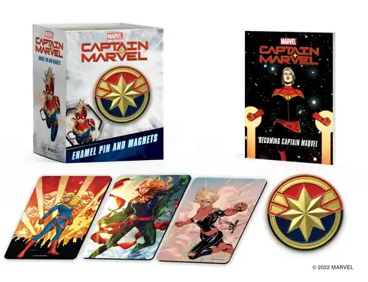 Secure Checkout Marvel: Captain Marvel Enamel Pin and Magnets (RP Minis) (Paperback)