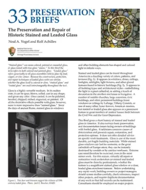 Exclusive Offer Preservation and Repair of Historic Stained and Leaded Glass (Pamphlet)