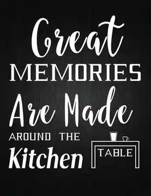 Deal Great memories are made around the kitchen table: Recipe Notebook to Write In Favorite Recipes - Best Gift for your MOM - Cookbook For Writing Recipes (Paperback)