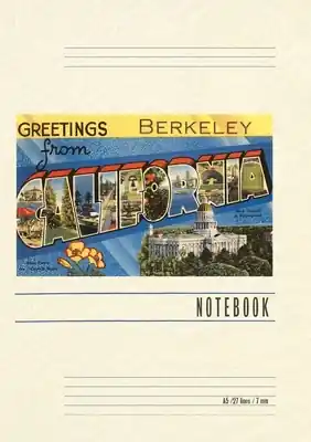 Money Back Guarantee Vintage Lined Notebook Greetings from Berkeley, California (Paperback)