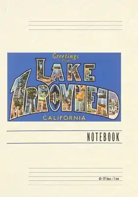Vintage Lined Notebook Greetings from Lake Arrowhead, California (Paperback) Exclusive Offer