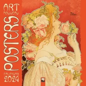 Art Nouveau Posters Wall Calendar 2024 (Art Calendar) (Calendar) Free Returns