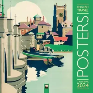 No Minimum Order English Travel Posters Wall Calendar 2024 (Art Calendar) (Calendar)