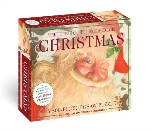 The Night Before Christmas: 550-Piece Jigsaw Puzzle and Book - Jigsaw Final Sale