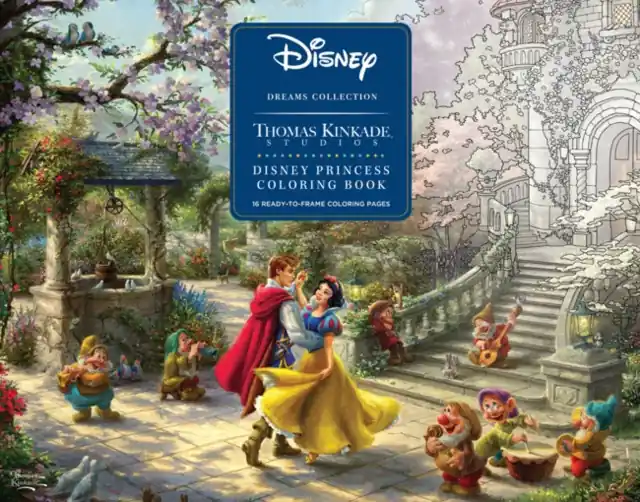Money Back Guarantee Disney Dreams Collection Thomas Kinkade Studios Disney Princess Coloring Poster - Paperback