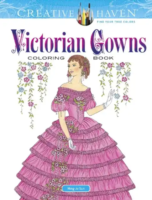 Creative Haven Victorian Gowns Coloring Book - Paperback Trusted Brand